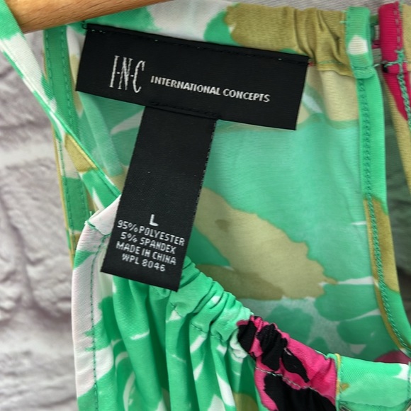 INC international concepts bright floral halter tank - Picture 4 of 7
